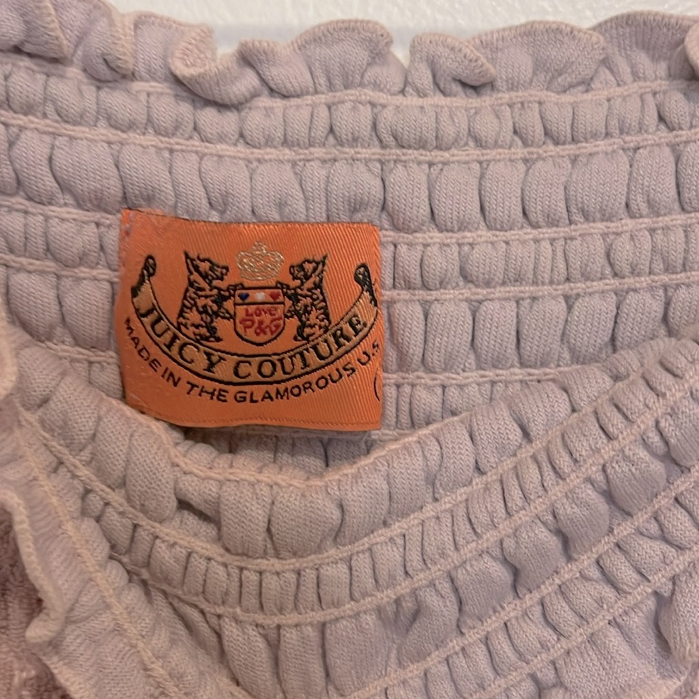 Juicy Couture smocked terry strapless dress - Pink lilac color 💗🪻 - Picture 3 of 5